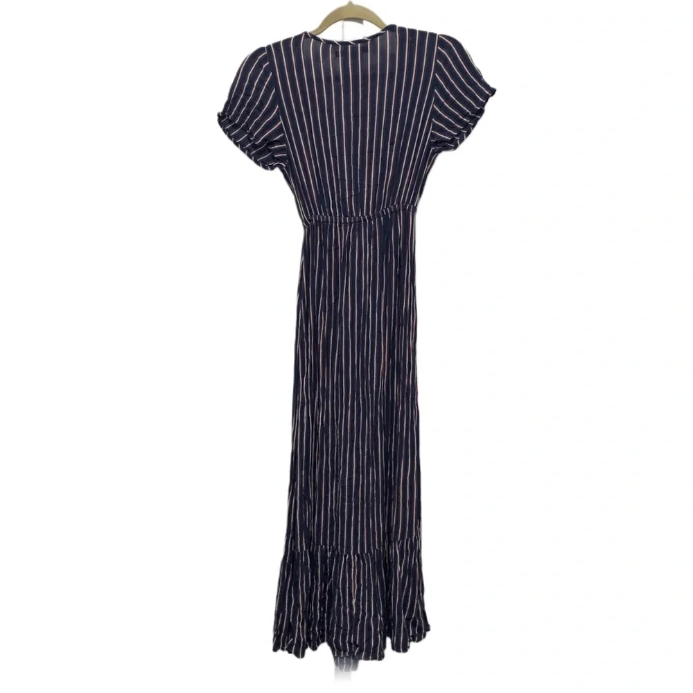 Abercrombie and Fitch Striped Knot Front Maxi Dress